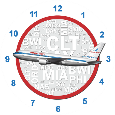 Piedmont 737 Wall Clock