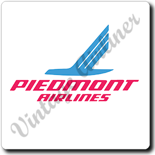 Piedmont Airlines Logo Square Coaster