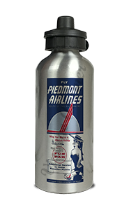 Piedmont Airlines Timetable Cover Aluminum Water Bottle