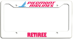 Piedmont Airlines Retiree - License Plate Frame