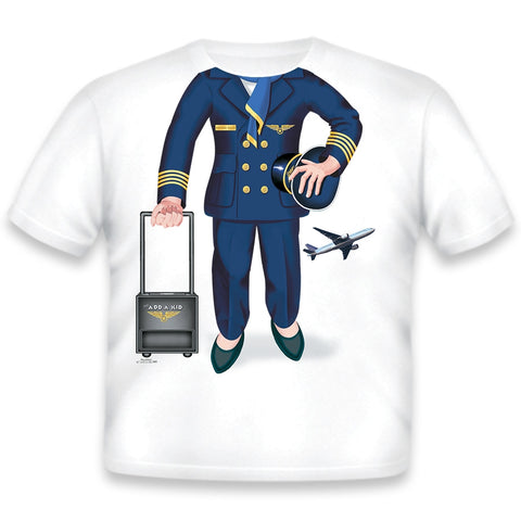 Add A Kid Female Toddler Pilot T-shirt