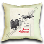 Pioneer Air Lines Pacemaster Linen Pillow Case Cover