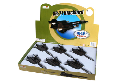 SR-71 BLACKBIRD PULLBACK 6 PIECE ASST IN COUNTER DISPLAY