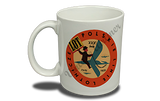 LOT Polish Airlines 1940's Vintage Bag Sticker  Coffee Mug