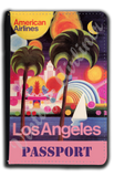 AA Los Angeles Travel Poster Passport Case