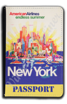AA New York City Travel Poster Passport Case