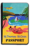 AA St. Thomas/St. Croix Travel Poster Passport Case