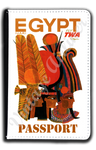 TWA Egypt Travel Poster Passport Case
