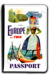TWA Europe Travel Poster Passport Case
