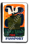 TWA Holy Land Travel Poster Passport Case