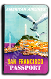 TWA San Francisco 1970's Travel Poster Passport Case