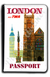 TWA London Travel Poster Passport Case