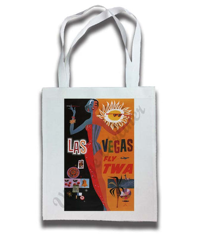 TWA Las Vegas Travel Poster Tote Bag