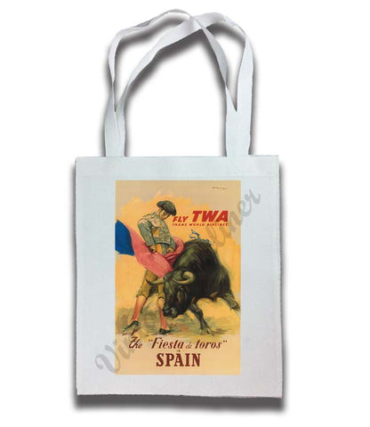 TWA Spain Travel Poster Tote Bag
