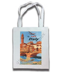 TWA Italy 1950's Travel Poster Tote Bag