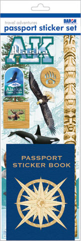 PASSPORT STICKER SET-ALASKA (**)