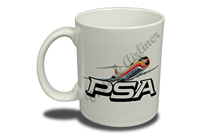 Pacific Southwest Airlines (PSA) DC-9 Bag Sticker  Coffee Mug