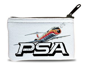 PSA Airlines DC-9 Rectangular Coin Purse