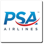 PSA Airlines Logo Travel Poster Square Coaster