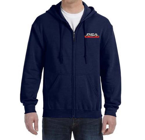 Old PSA Logo Zipped Hooded Sweatshirt