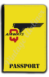 Q Airways Logo Passport Case