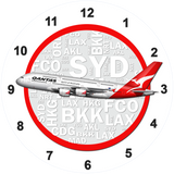 QANTAS A380-800 Wall Clock