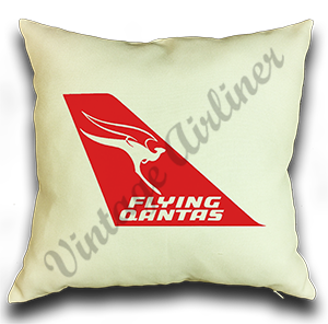 QANTAS Tail Linen Pillow Case Cover