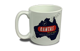 QANTAS Airlines Vintage Bag Sticker  Coffee Mug