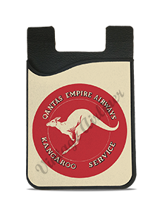QANTAS Empire Airways 1940's Vintage Kangaroo Route Bag Sticker Card Caddy