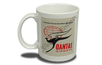 QANTAS Airways 1950's Vintage Bag Sticker  Coffee Mug