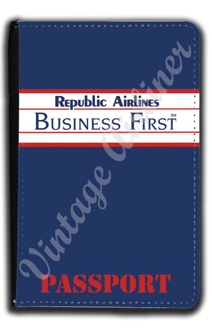 Republic Airlines Bag Sticker Passport Case