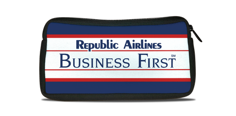 Republic Airlines Travel Poster Bag Sticker Travel Pouch