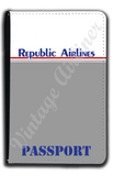 Republic Airlines Logo Passport Case