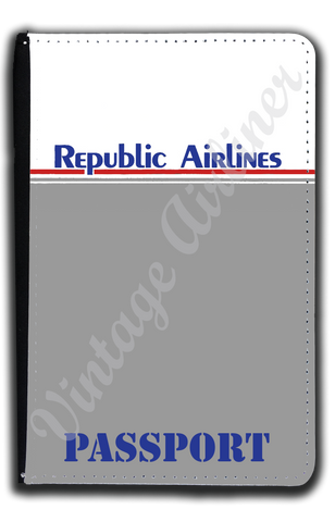 Republic Airlines Logo Passport Case