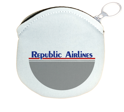 Republic Airlines Logo Round Coin Purse