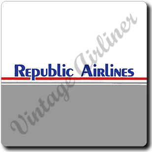 Republic Airlines Logo Square Coaster