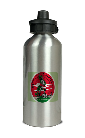 Resort Airlines Vintage Aluminum Water Bottle