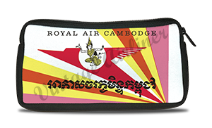 Royal Air Cambodge Vintage Bag Sticker Travel Pouch