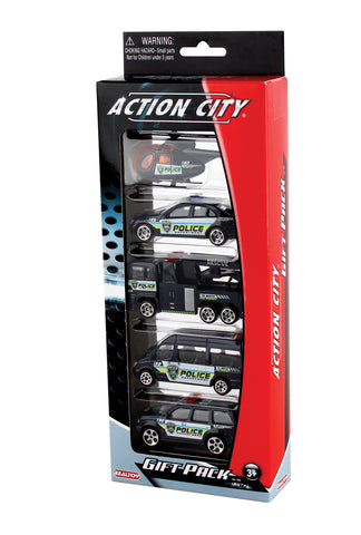 POLICE DEPT. 5 PIECE VEHICLE GIFT PACK