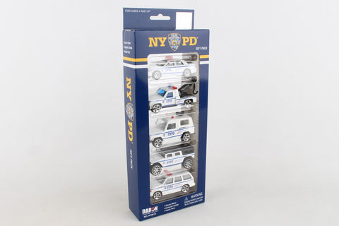 NYPD 5 PIECE VEHICLE GIFT SET