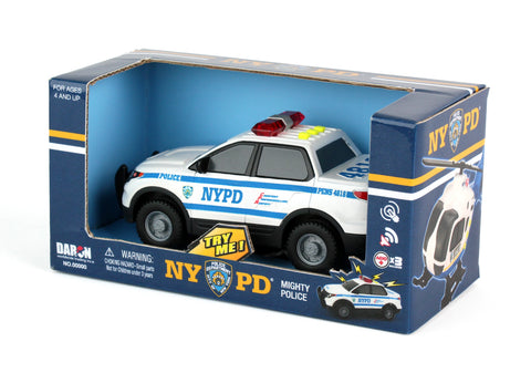 NYPD MIGHTY POLICE CAR W/LIGHT & SOUND