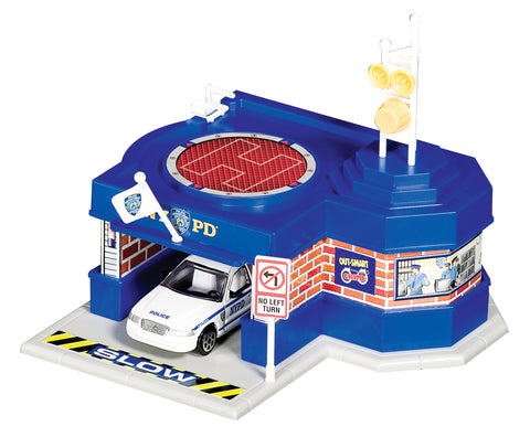 NYPD MINI POLICE STATION W/1 VEHICLE