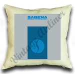 Sabena Airlines Logo Linen Pillow Case Cover