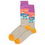 San Diego Men's Travel Themed Crew Socks