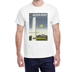 Vintage American Airlines San Francisco Travel Poster T-shirt