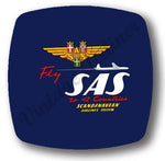 Scandinavian Airlines (SAS) 1950's Vintage Magnets