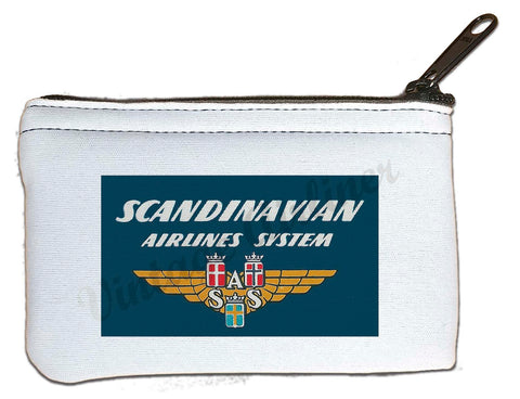 Scandinavian Airlines System Vintage Rectangular Coin Purse