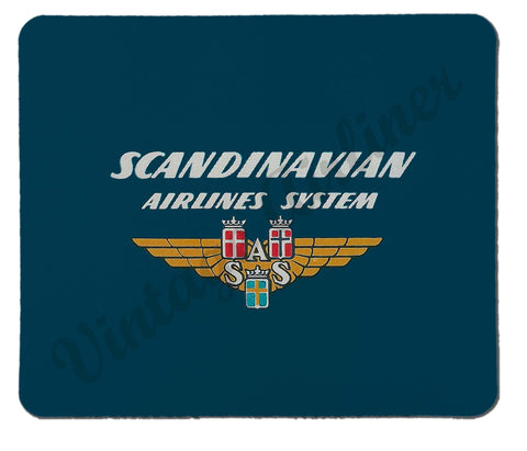 Scandinavian Airlines System Vintage Mousepad