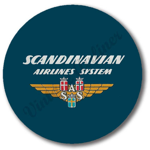 Scandinavian Airlines System Vintage Magnets