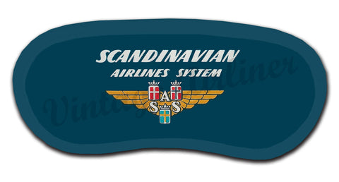Scandinavian Airlines System Vintage Sleep Mask